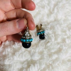 Turquoise & Black earrings